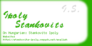 ipoly stankovits business card